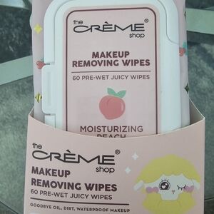 The Crème Shop Peach Makeup Removing Wipes (Pack of 1)